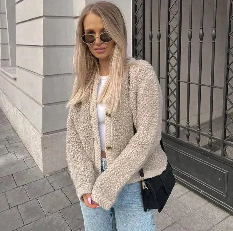 Bauluvio - Trendiger Strickcardigan für Frauen