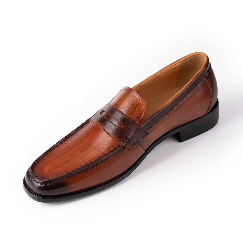 Bauluvio - Hochwertige braune Leder-Loafer