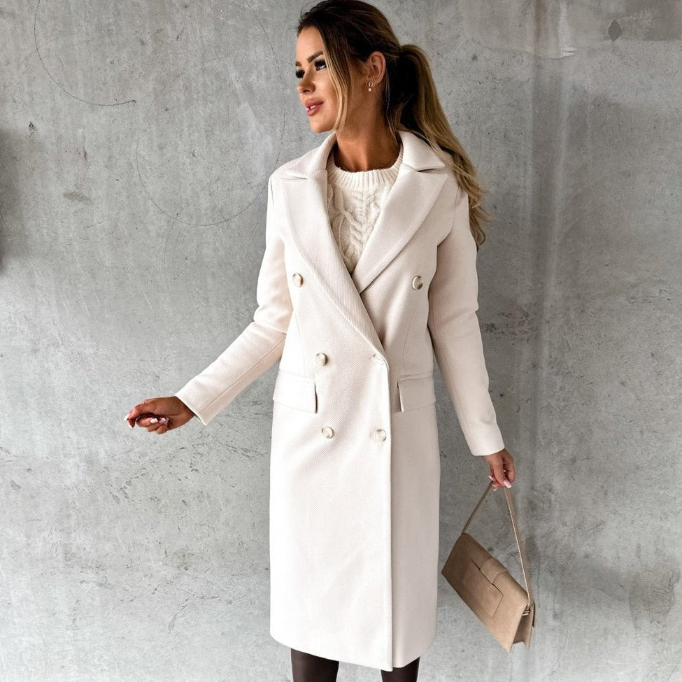 Bauluvio - Lässiger warmer Damen-Winter-Trenchcoat