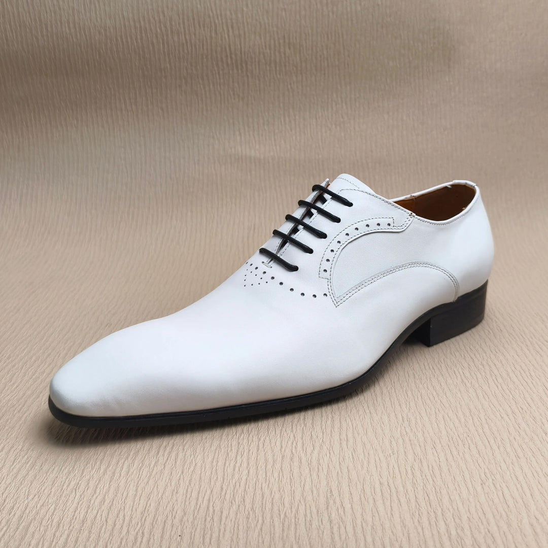 Bauluvio - Weiße Hochzeit Oxford Brogues