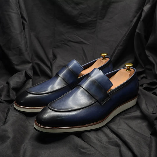 Bauluvio - Luxe Leder Penny Loafers