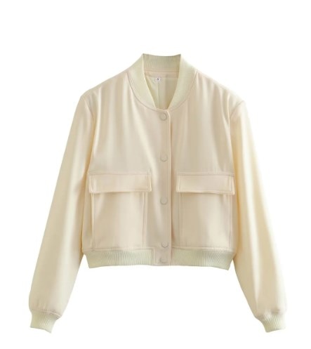 Bauluvio - Elegante Bomberjacke in Beige