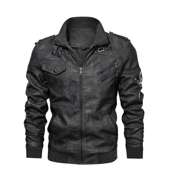 Bauluvio - Herbst Casual Biker Jacke