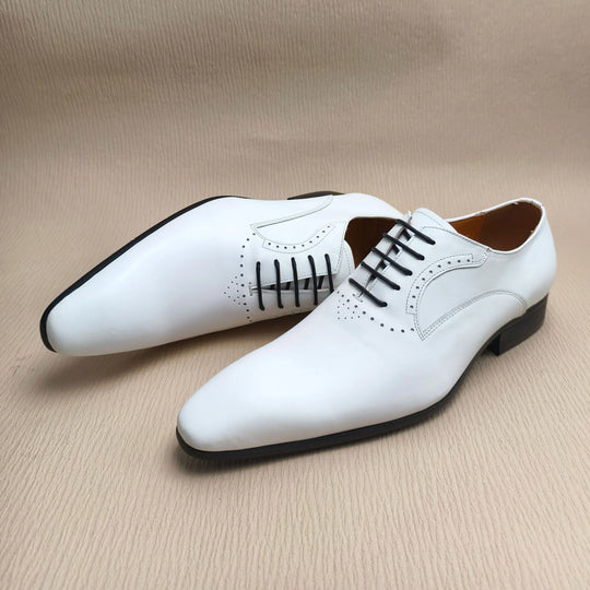 Bauluvio - Weiße Hochzeit Oxford Brogues