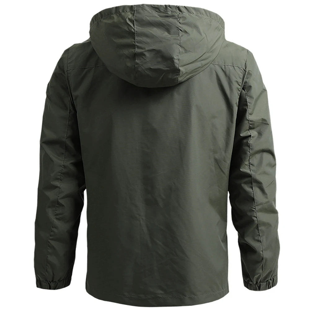 Bauluvio - Tactical Waterproof Hooded Windbreaker für Männer