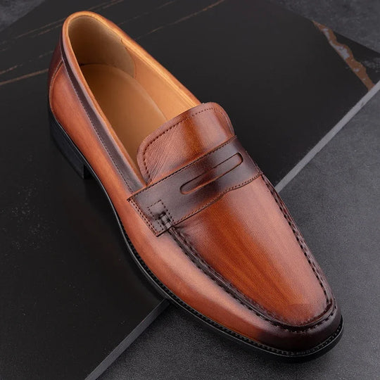 Bauluvio - Hochwertige braune Leder-Loafer