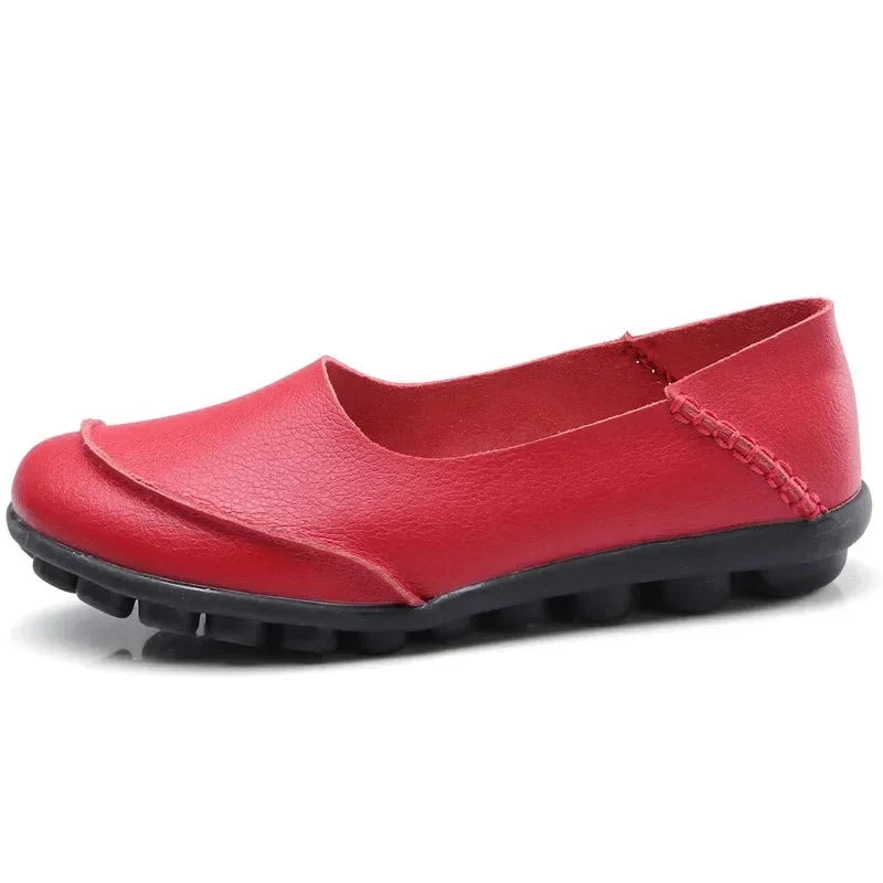 Bauluvio - Echtes Leder Damen Casual Loafers