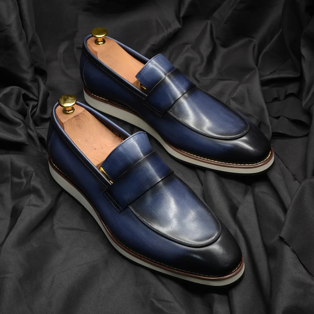 Bauluvio - Luxe Leder Penny Loafers