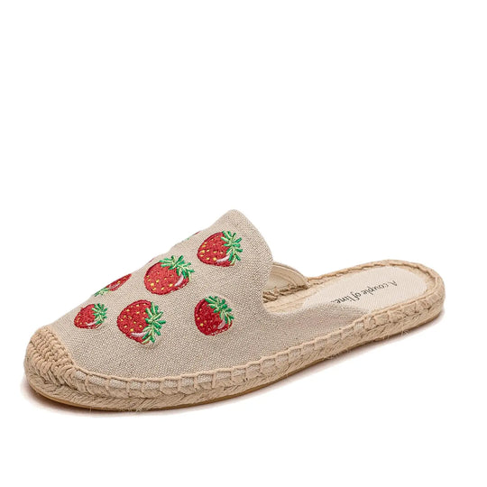 Bauluvio - Gestickte Espadrille-Pantoletten für Frauen