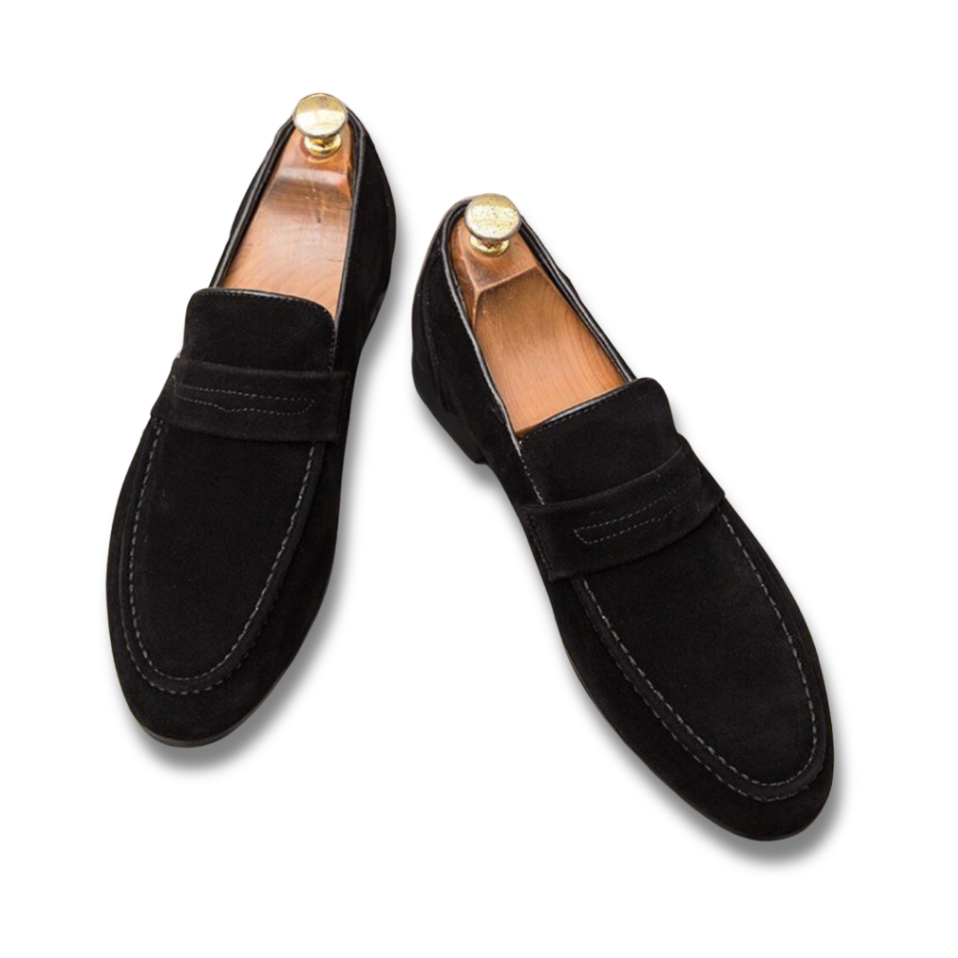 Bauluvio - Casual Wildleder Riemen Loafers für Männer