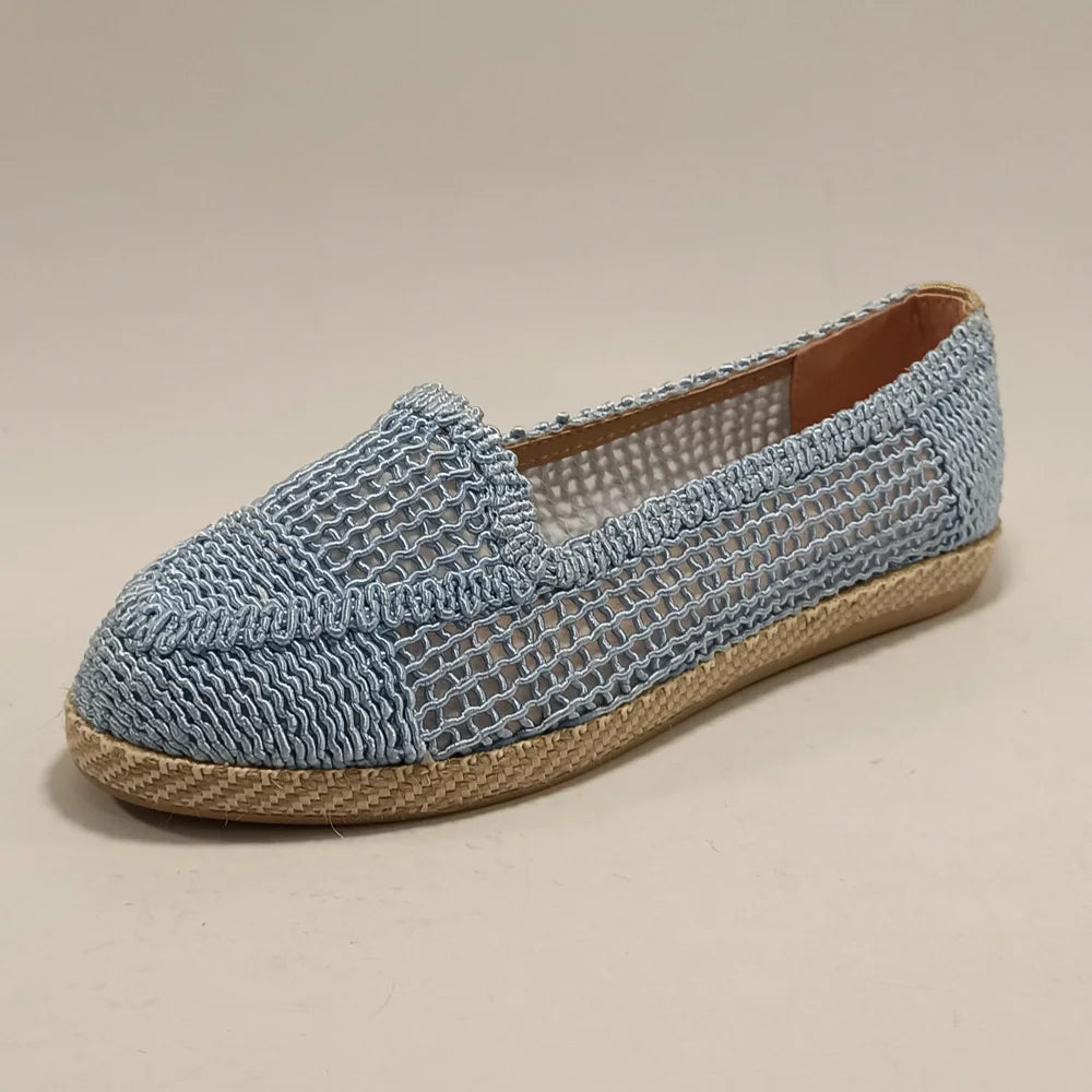 Bauluvio - Espadrilles aus Spitze in Uni-Farbe