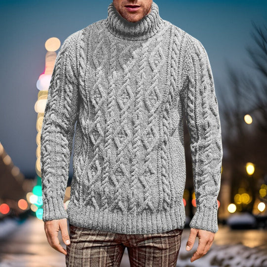 Bauluvio - Lässiger Basic-Strickpullover für Männer