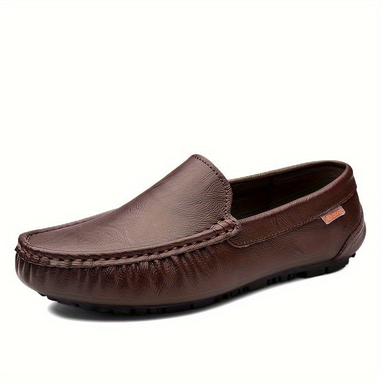 Bauluvio - Herren Top Grain Leder Slip-On Schuhe