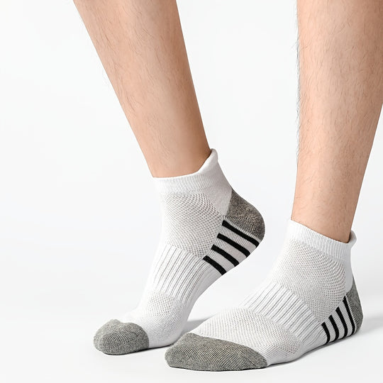 Bauluvio - Lässige gestreifte Sportsocken für Männer (12 Paare)