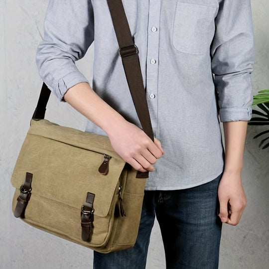 Herren-Retro-Leinwandtasche