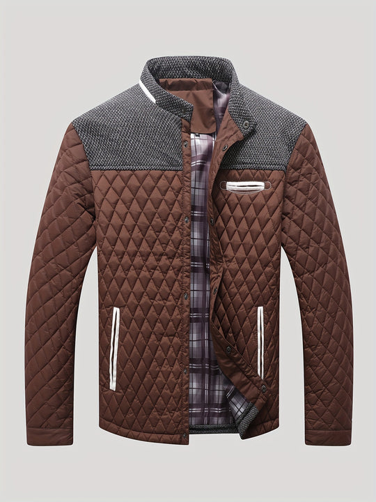 Bauluvio - Winddichte Jacke mit Argyle-Muster