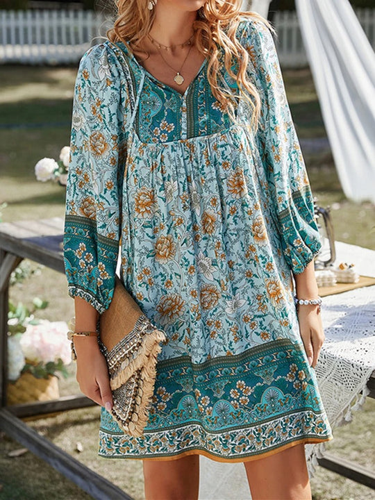 Bauluvio - Vintage Boho Kleid