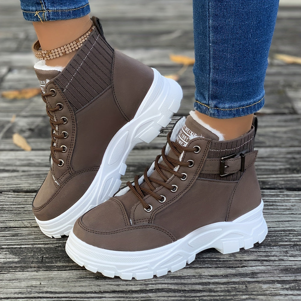 Bauluvio - Plüschgefütterte Wintersneakers für Frauen