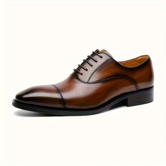 Bauluvio - Herren Cap Toe Oxford Schuhe