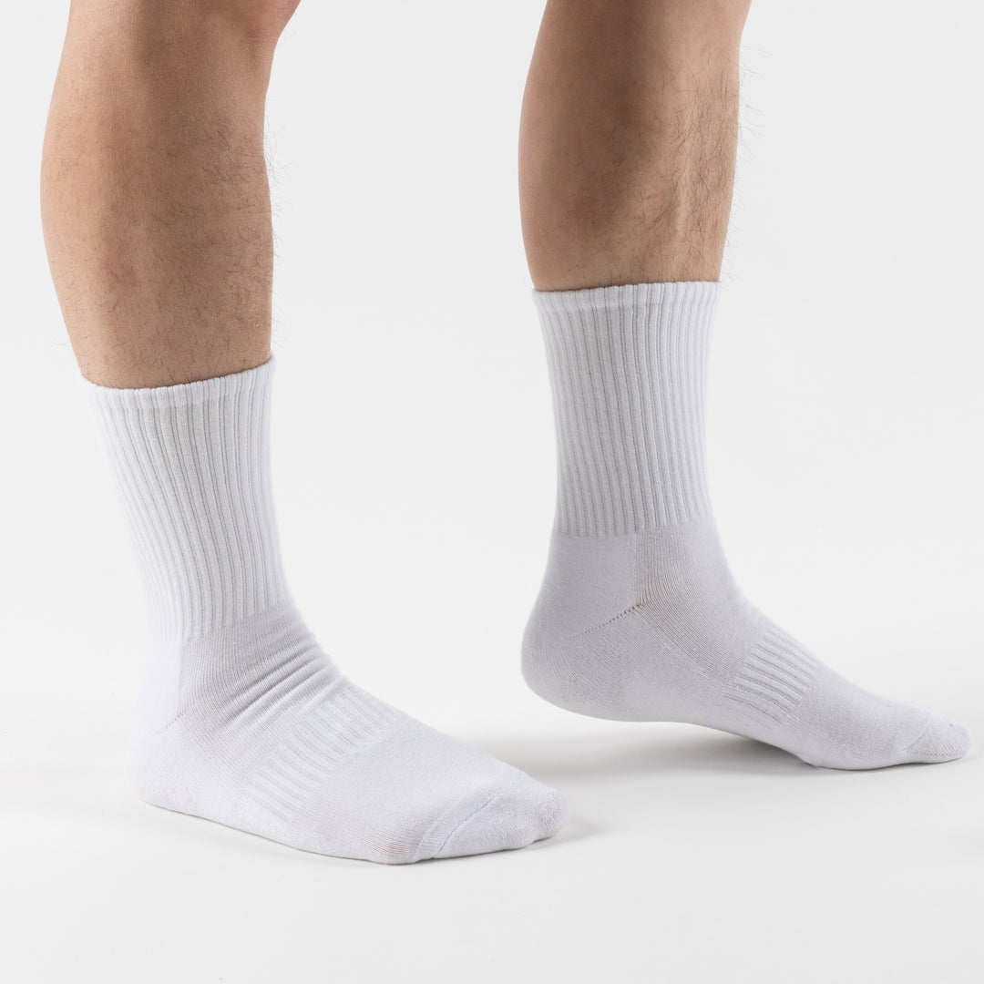 Bauluvio - Kurze Crew-Socken aus fester Baumwolle für Männer (6 Paare)