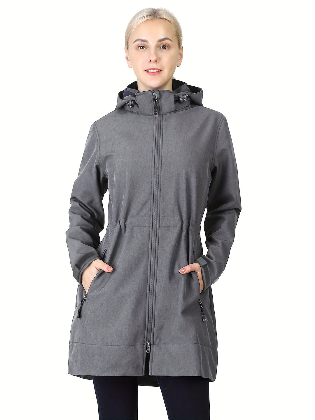 Lange Softshell-Jacke für Frauen