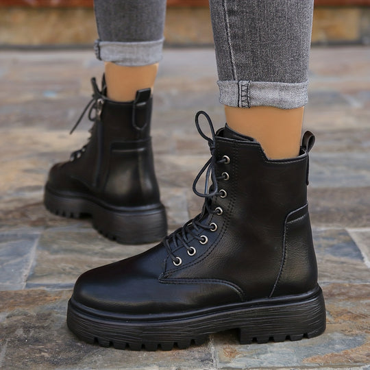 Damen Schnürstiefel Combat Boots