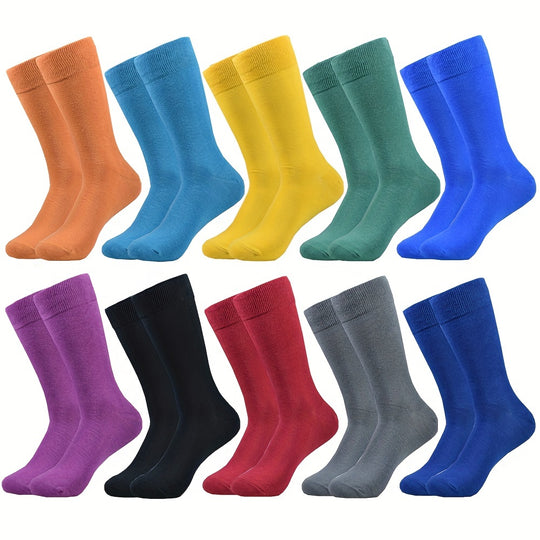 Bauluvio - Bunte Novelty Crew-Socken für Männer (10 Paare)