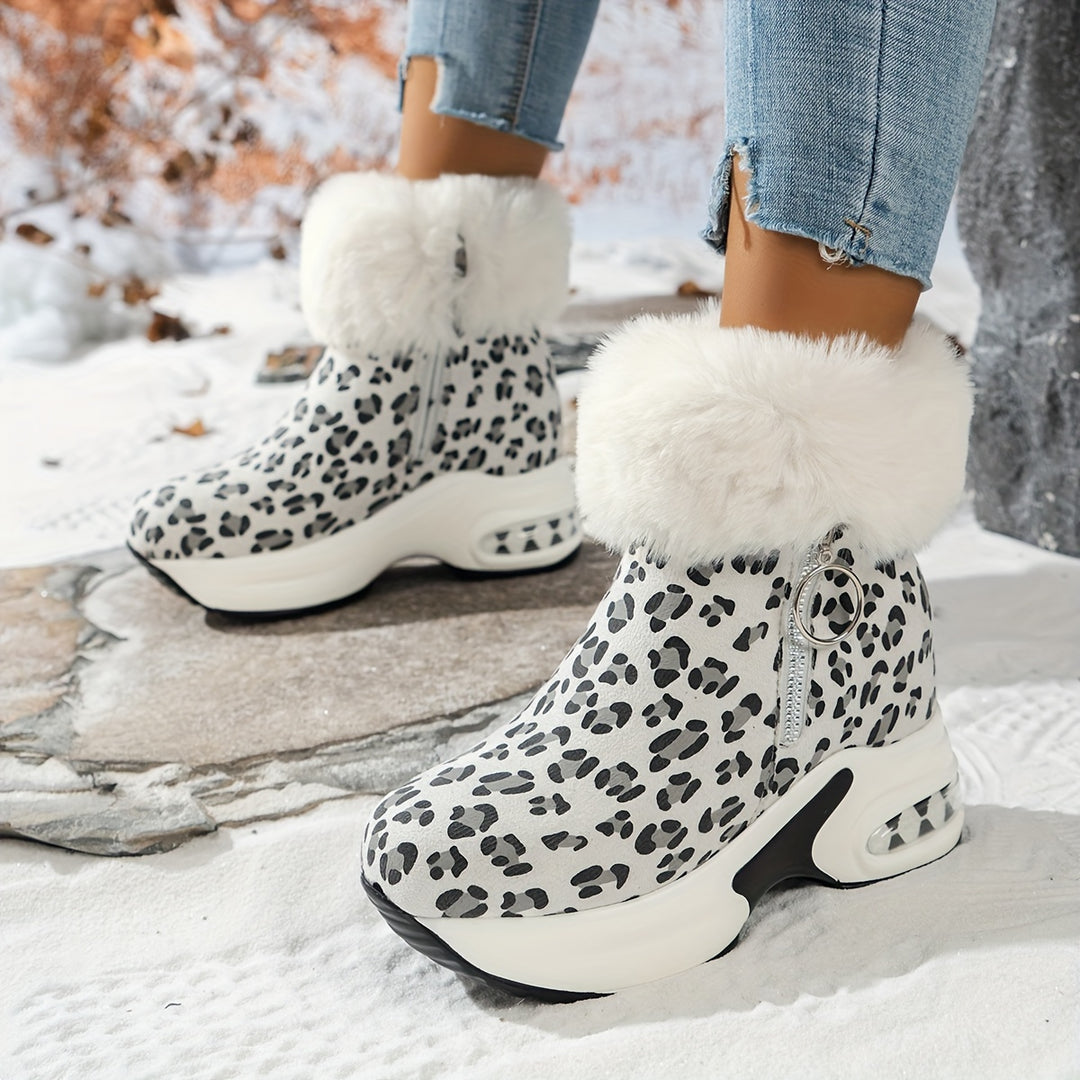 Plateau-Keil-Winterstiefel für Frauen