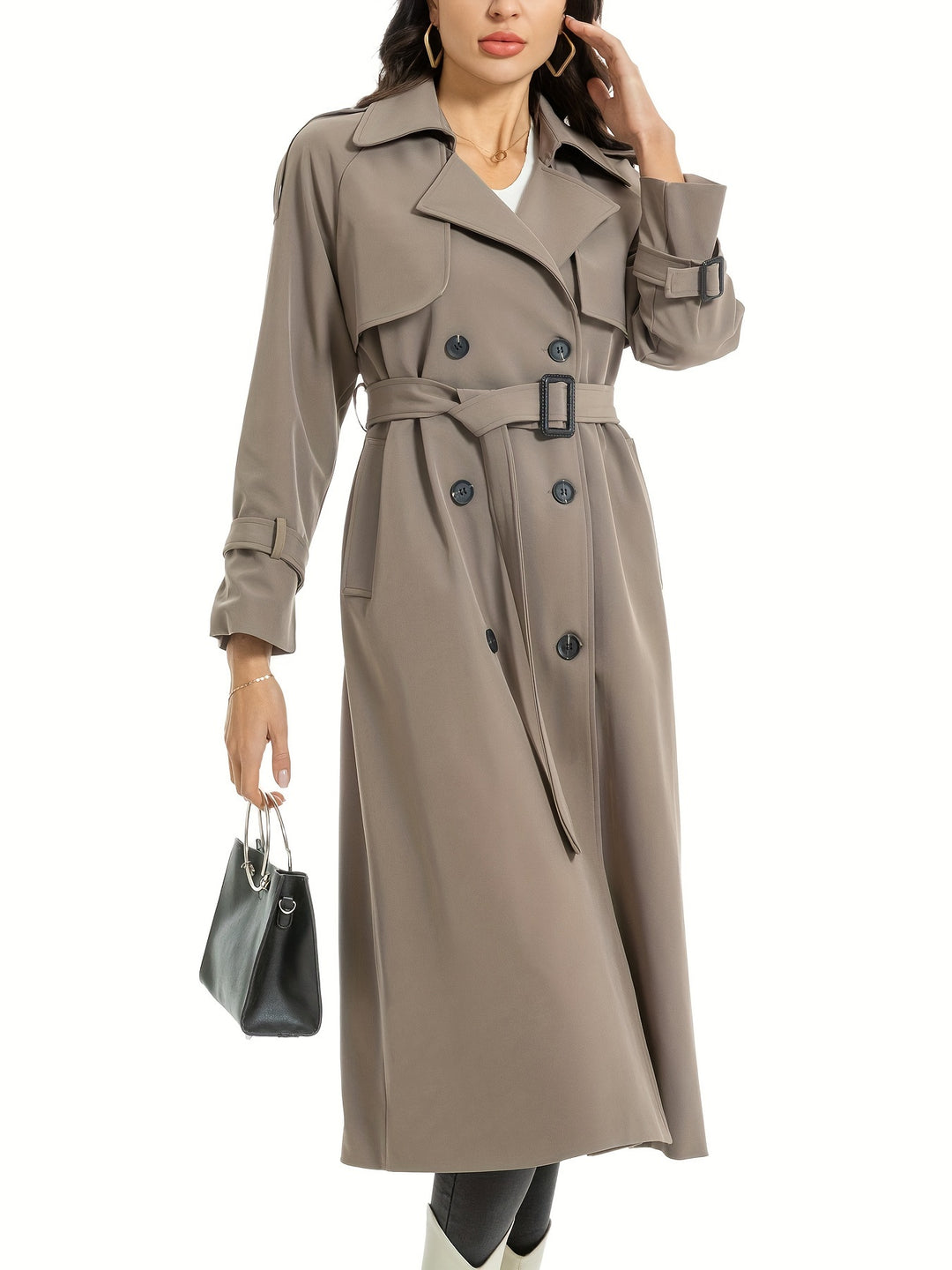 Bauluvio - Zweireihiger Trenchcoat für Damen