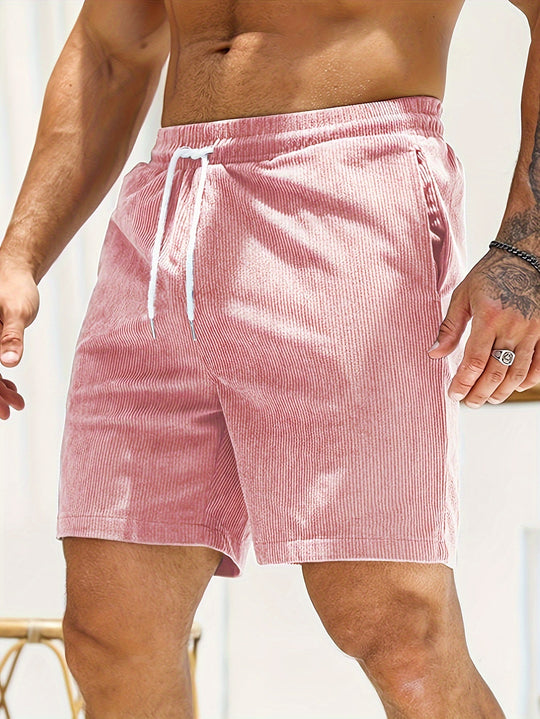 Bauluvio - Herren-Cord-Sommer-Shorts