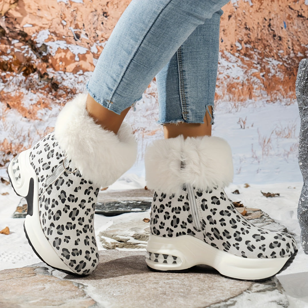 Plateau-Keil-Winterstiefel für Frauen