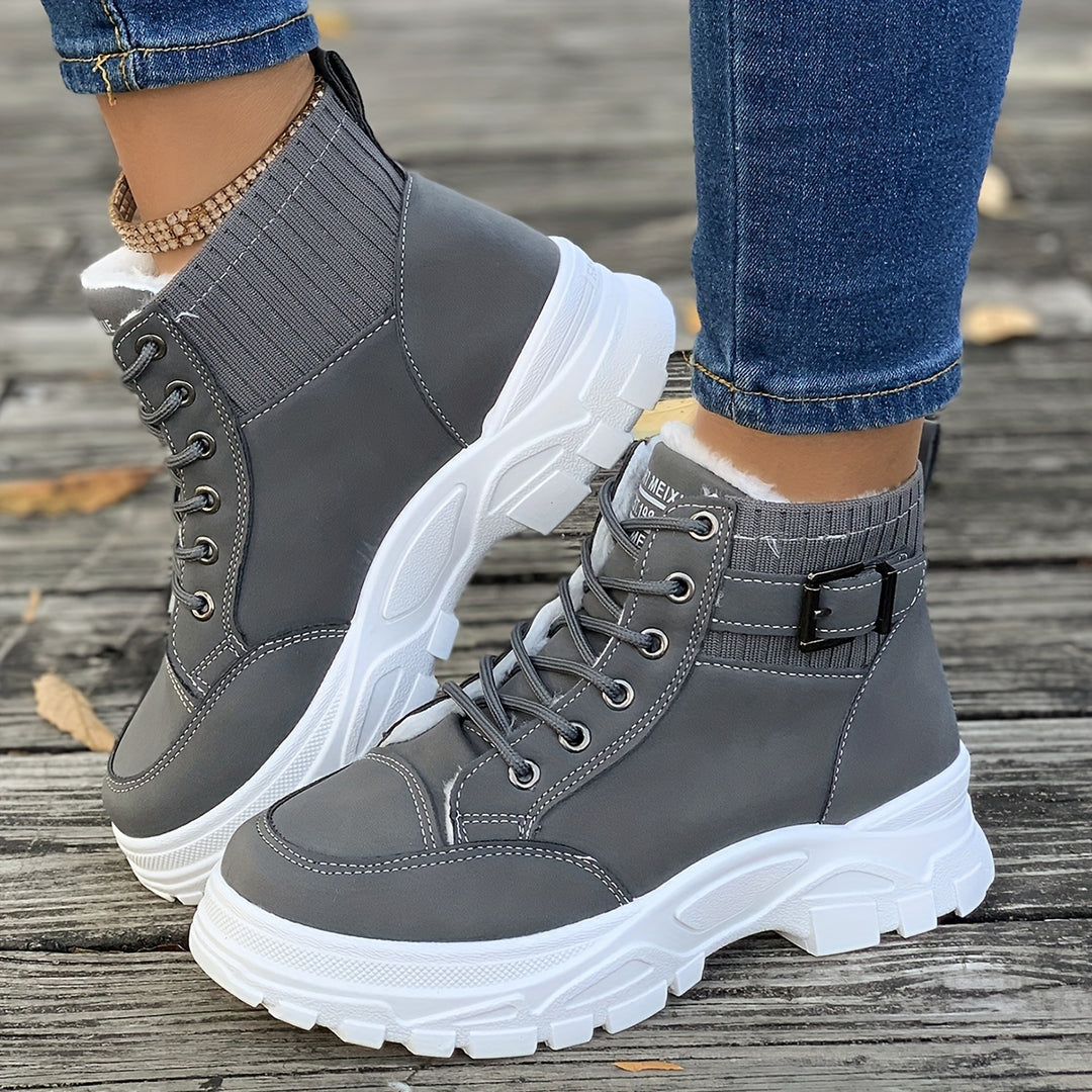 Bauluvio - Plüschgefütterte Wintersneakers für Frauen