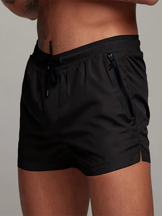 Bauluvio - Herren-Sommer-Shorts mit Reißverschlusstasche