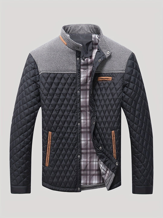 Bauluvio - Winddichte Jacke mit Argyle-Muster