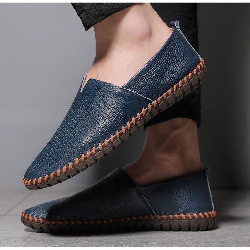 Bauluvio - Herren-Slipper mit Stickerei-Details