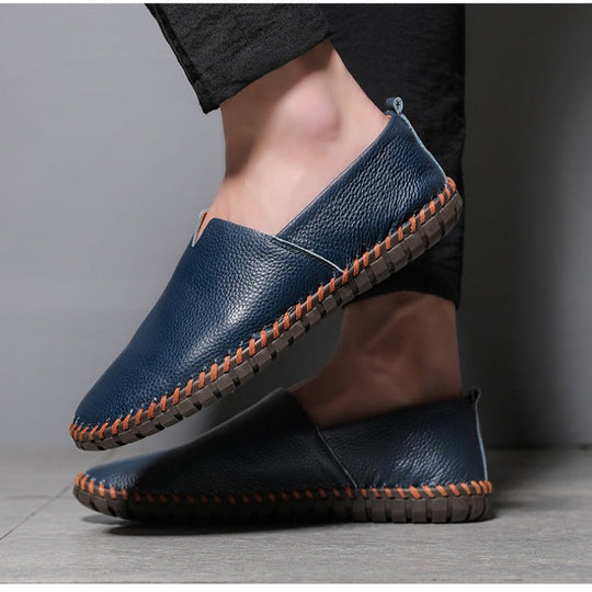 Bauluvio - Herren-Slipper mit Stickerei-Details