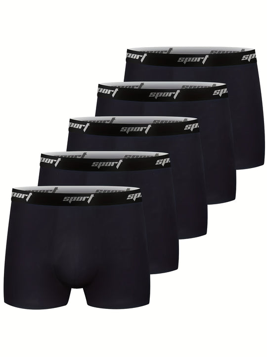 Bauluvio - 5er-Pack weiche, dehnbare Boxershorts für Männer