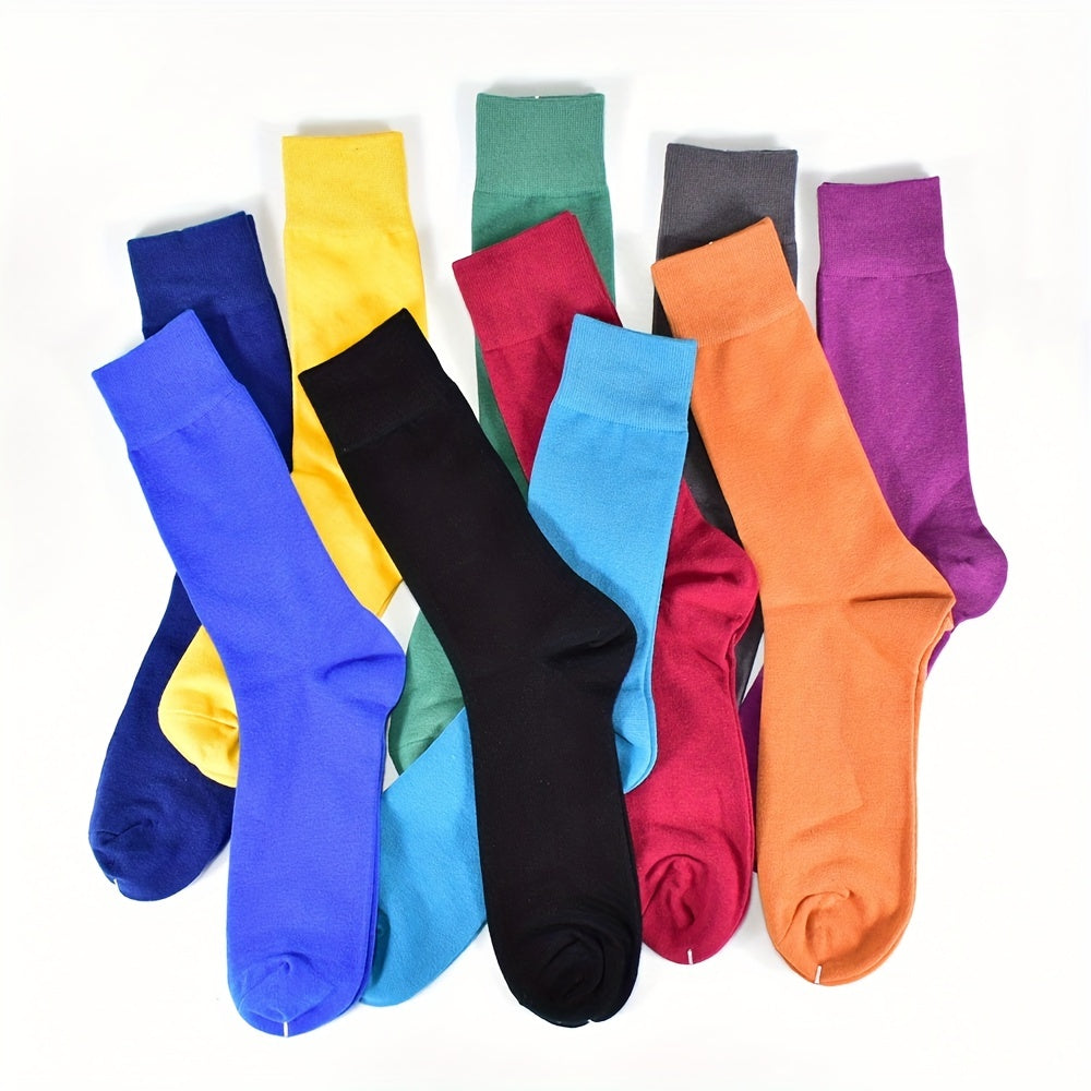 Bauluvio - Bunte Novelty Crew-Socken für Männer (10 Paare)