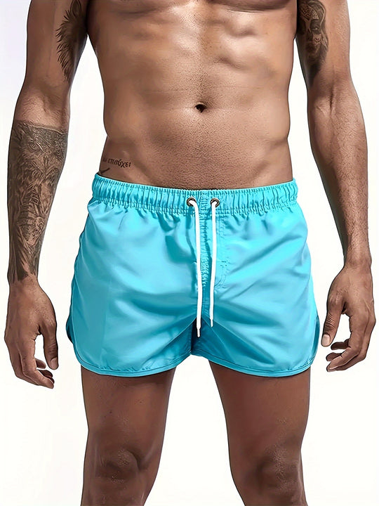 Bauluvio - Unifarbene Strandshorts für Männer