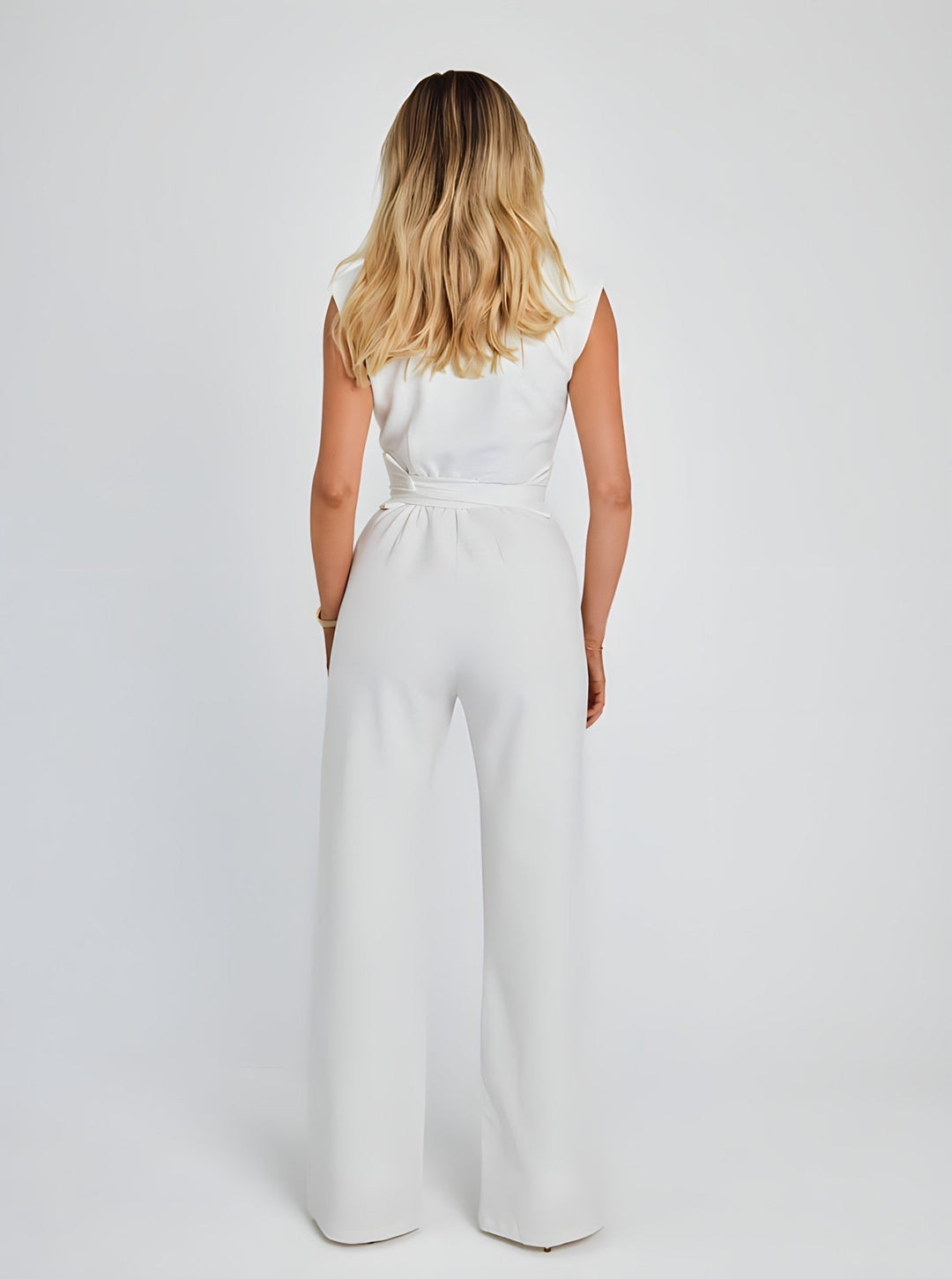 Formaler Jumpsuit mit Gürtel für Frauen