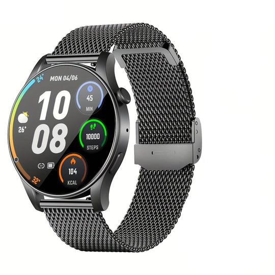 Bauluvio - Runde Smartwatch mit HD-Bildschirm