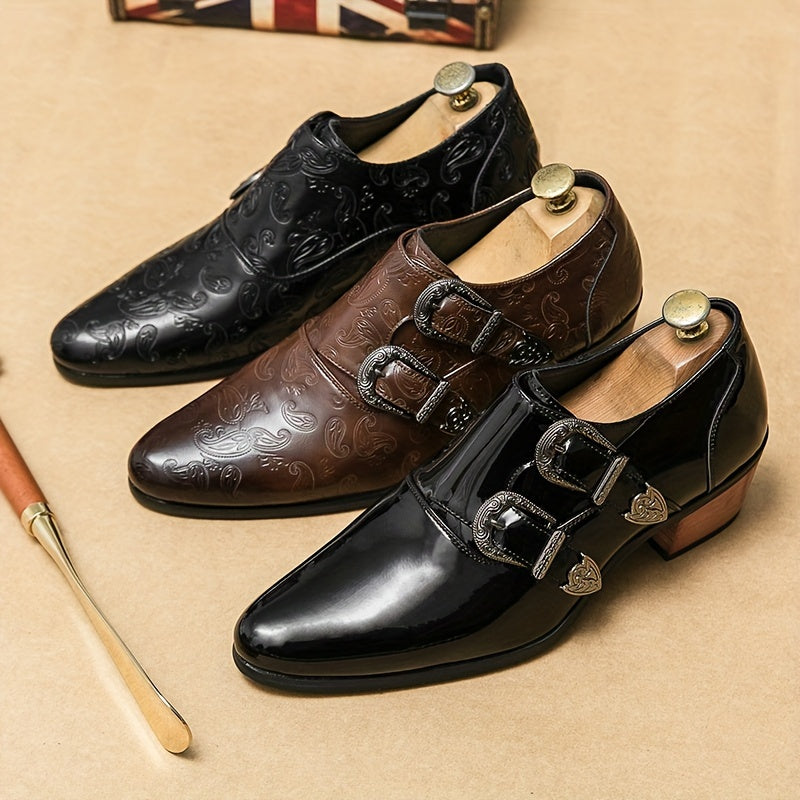 Bauluvio - Vintage-Monk-Schuhe für Männer