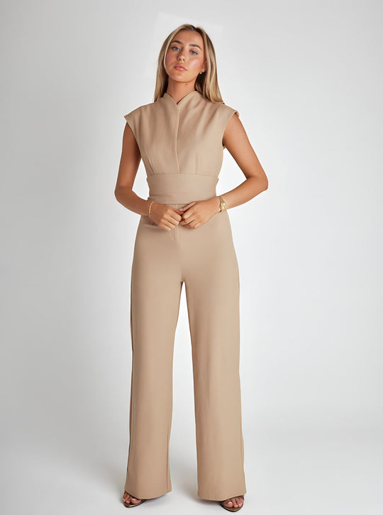 Formaler Jumpsuit mit Gürtel für Frauen