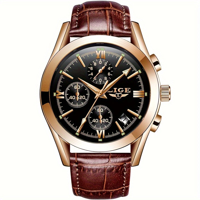 Bauluvio - Herren-Chronograph Quarzuhr