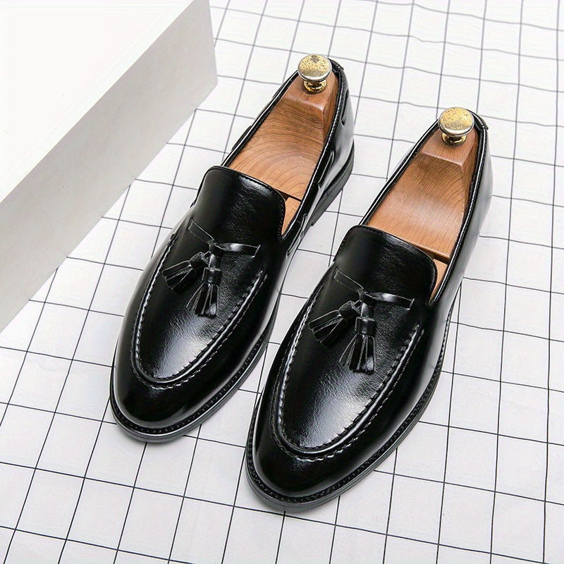 Bauluvio - Vintage Kunstleder Loafer für Männer