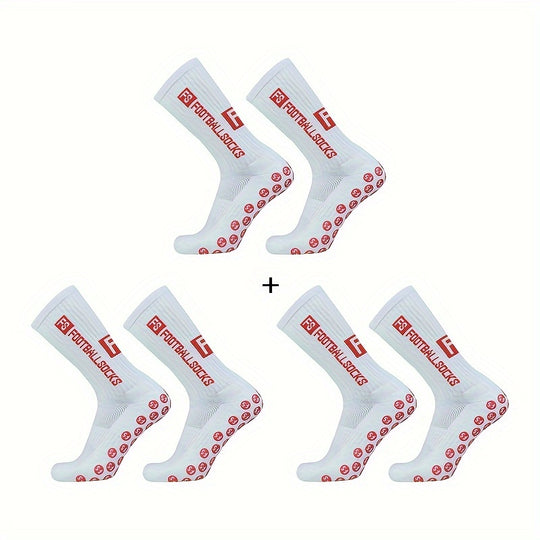 Bauluvio - Atmungsaktive Fußball-Grip-Socken (3 Paar)