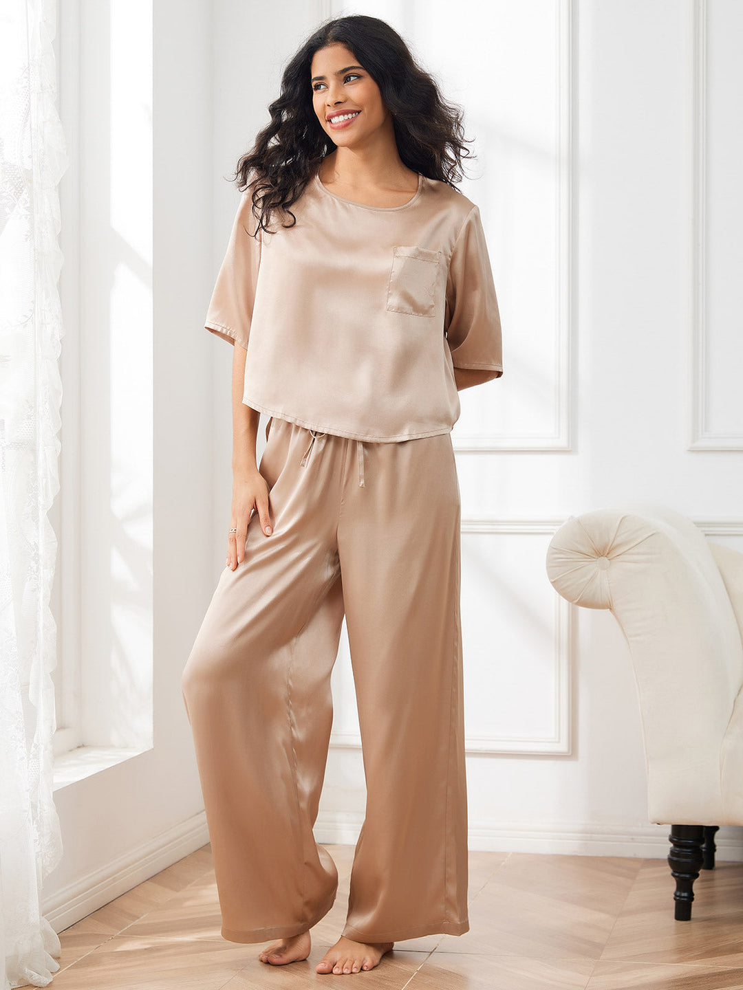 Bauluvio - Elegantes Pyjama-Set aus Seide