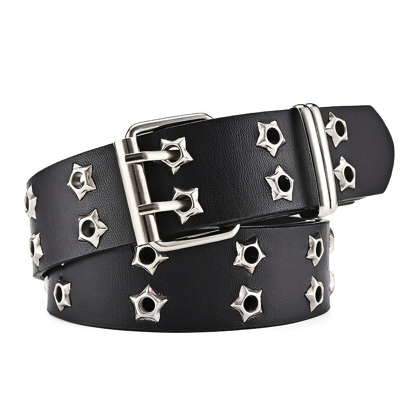 Bauluvio - Star Eyelet Double Pin Buckle Gürtel