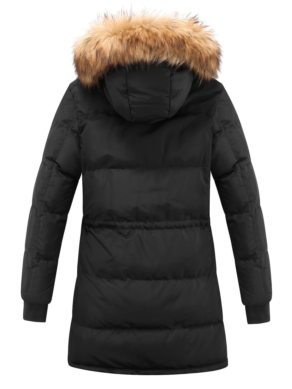 Bauluvio - Damen Winter Puffer Kunstpelz Jacke