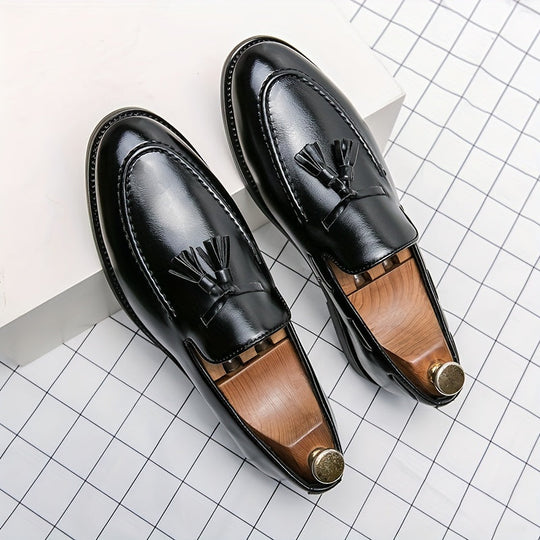 Bauluvio - Vintage Kunstleder Loafer für Männer